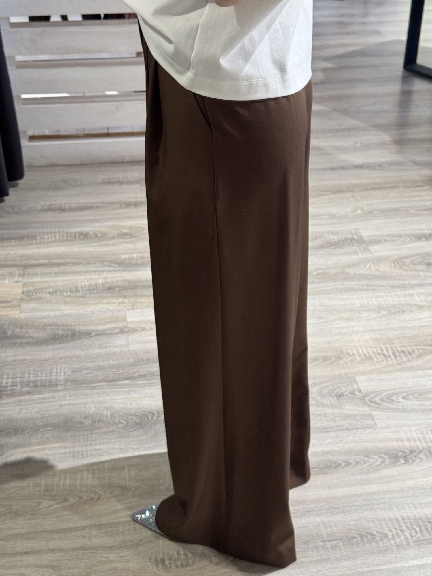 Pantalone gamba ampia doppia pinces Susy Mix - GiuGiò | Shop online