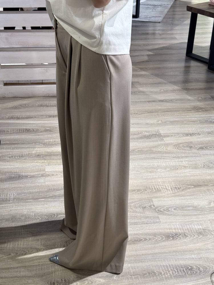 Pantalone gamba ampia doppia pinces Susy Mix - GiuGiò | Shop online