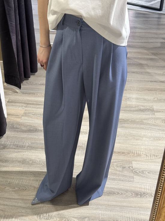 Pantalone gamba ampia doppia pinces Susy Mix - GiuGiò | Shop online