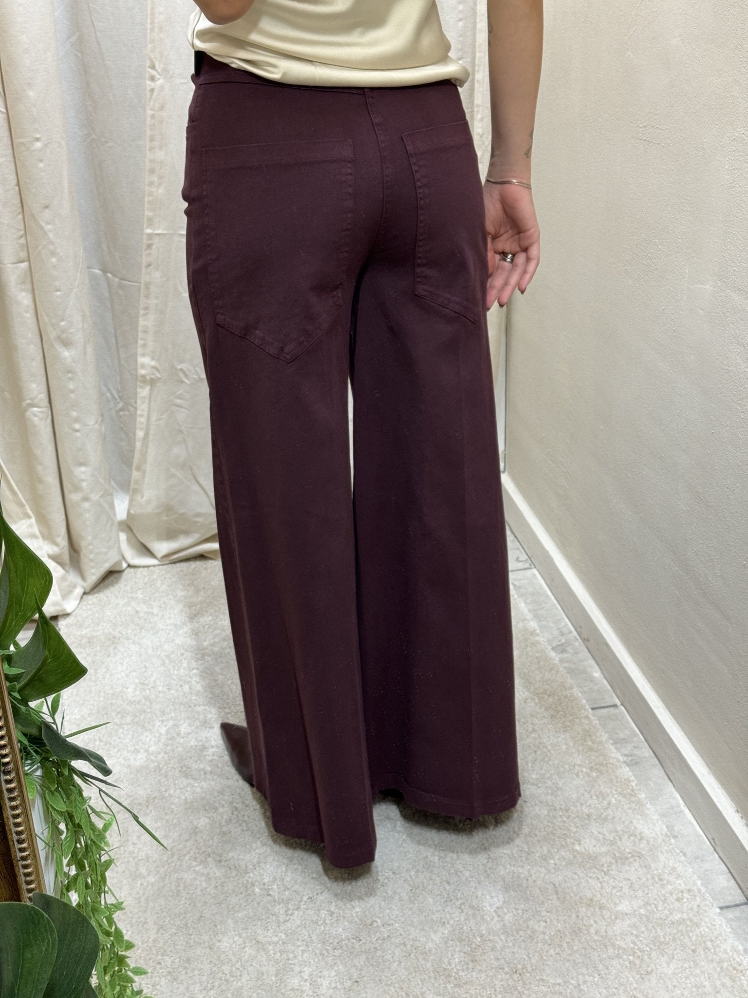 Pantalone gamba ampia in cotone Tensione In - GiuGiò | Shop online