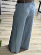Pantalone gamba dritta in chambray con cintura Tensione In - GiuGiò | Shop online