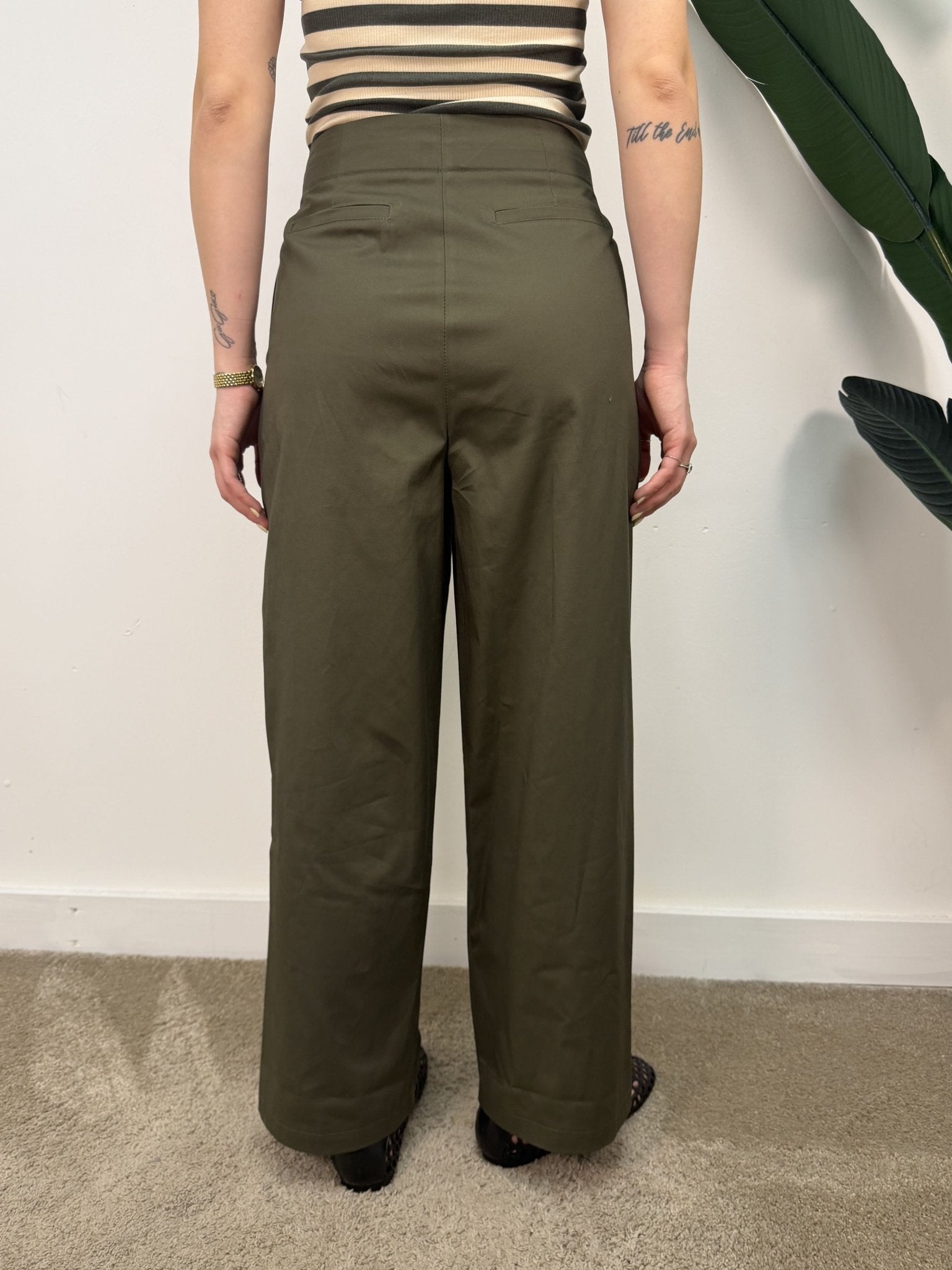 Pantalone gamba dritta in cotone Tensione In - GiuGiò | Shop online