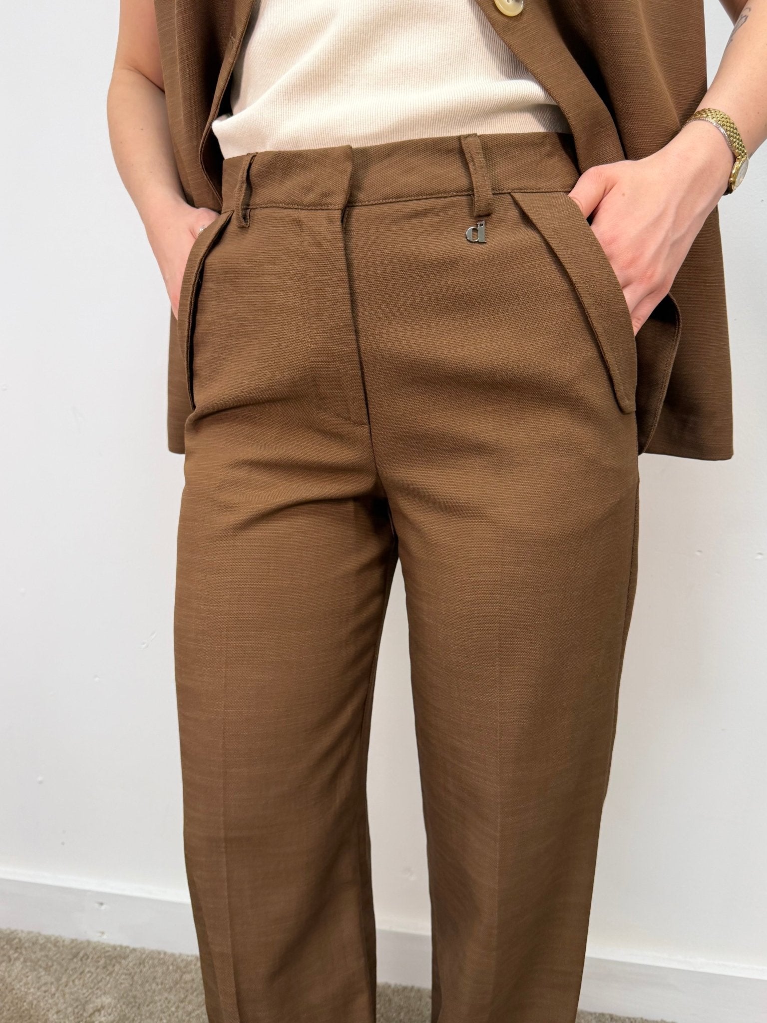 Pantalone gamba dritta in lyocell Dixie - GiuGiò | Shop online
