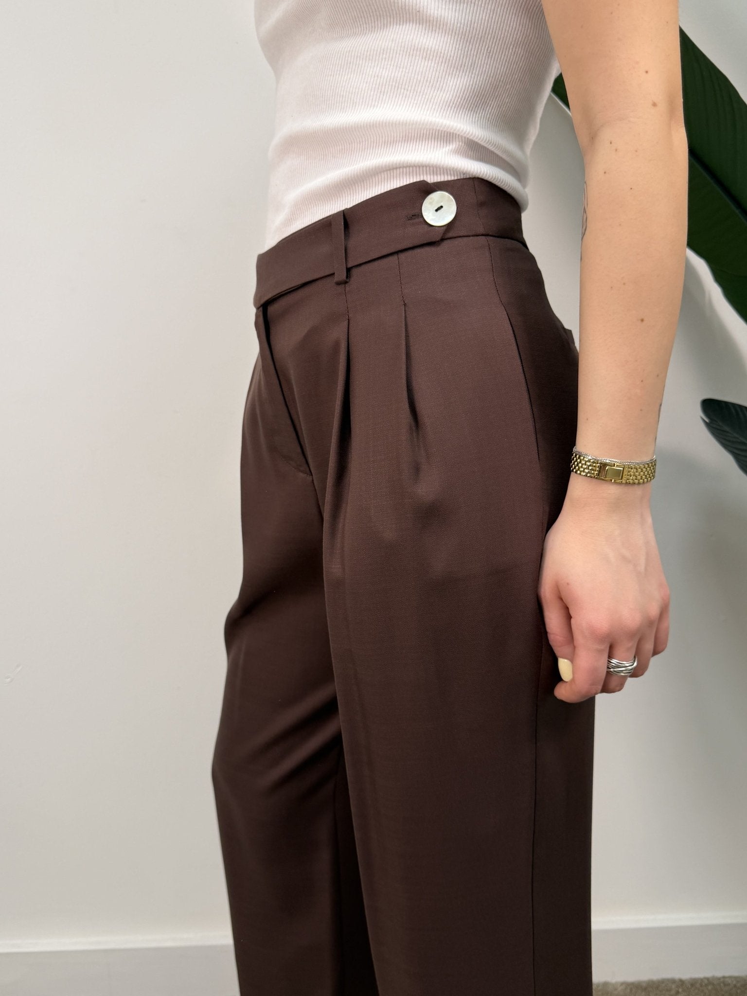 Pantalone gamba dritta lyocell MyD - GiuGiò | Shop online