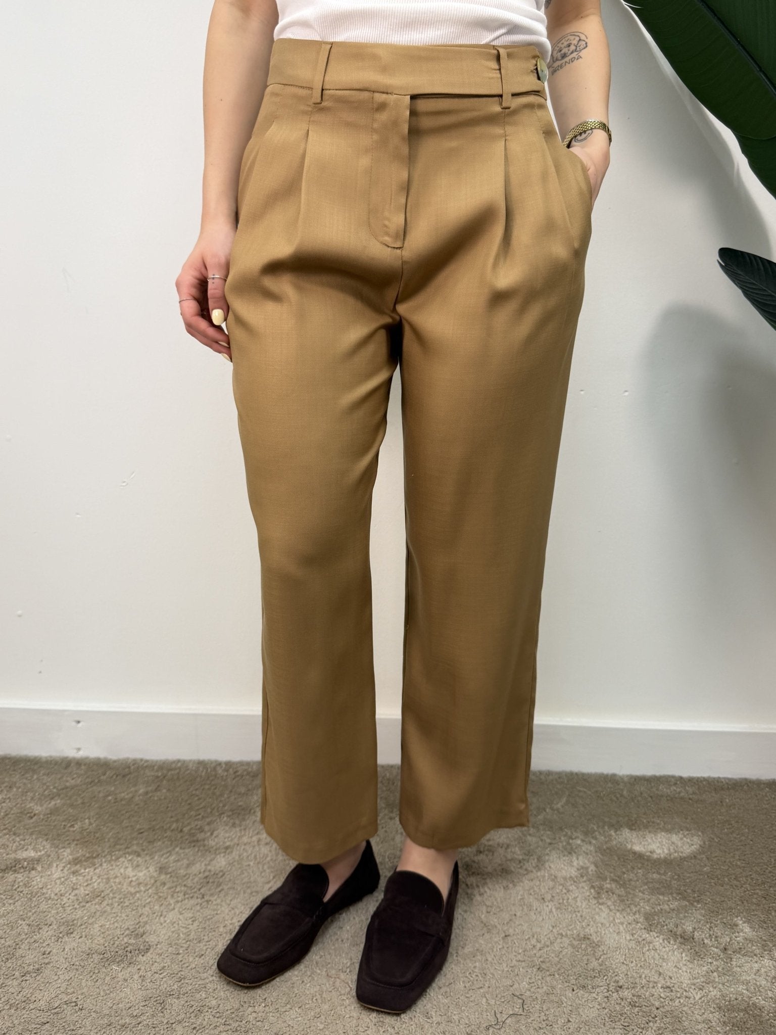 Pantalone gamba dritta lyocell MyD - GiuGiò | Shop online