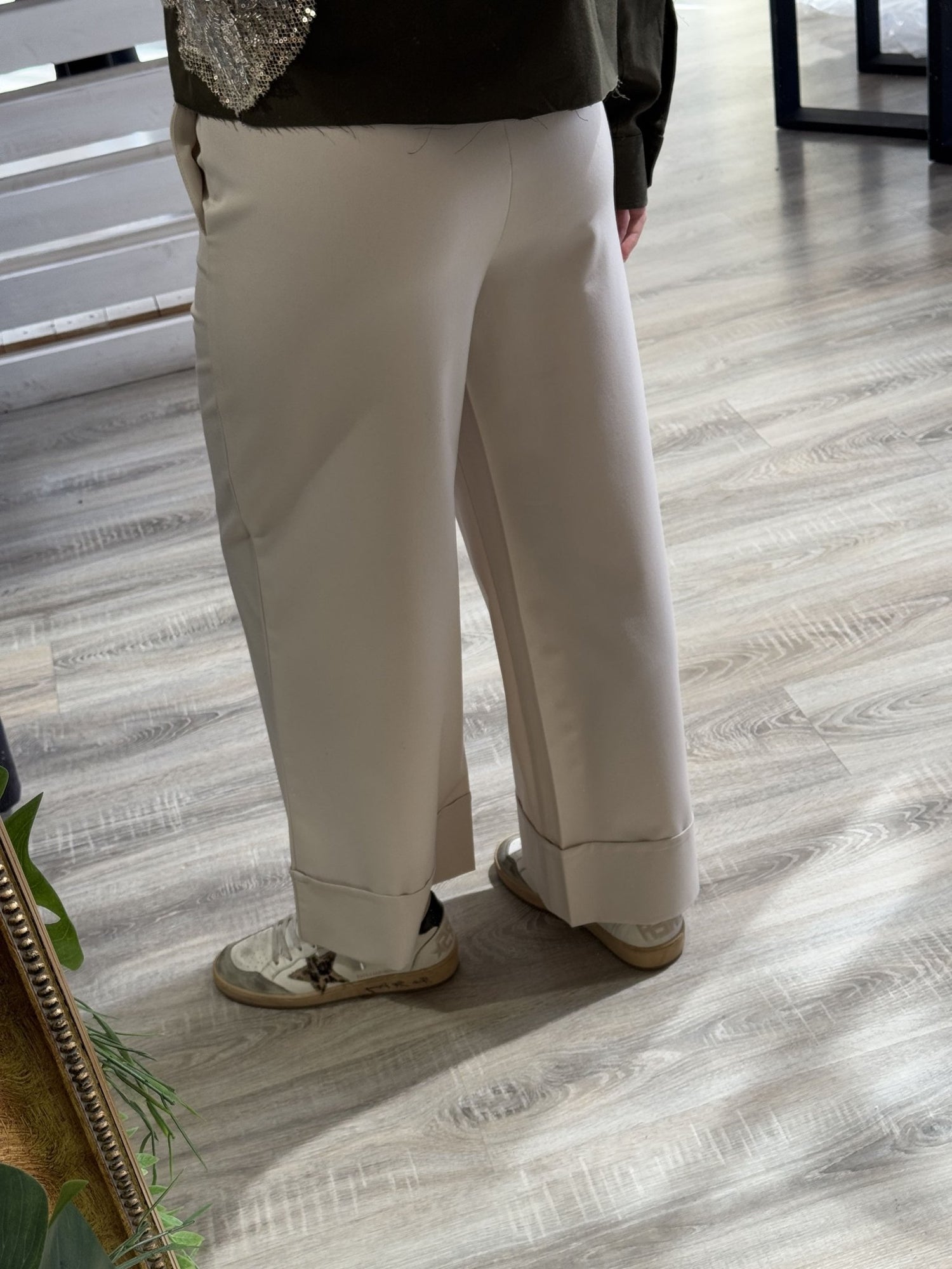 Pantalone gamba dritta maxi risvolto Dixie - GiuGiò | Shop online