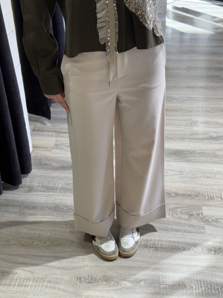 Pantalone gamba dritta maxi risvolto Dixie - GiuGiò | Shop online