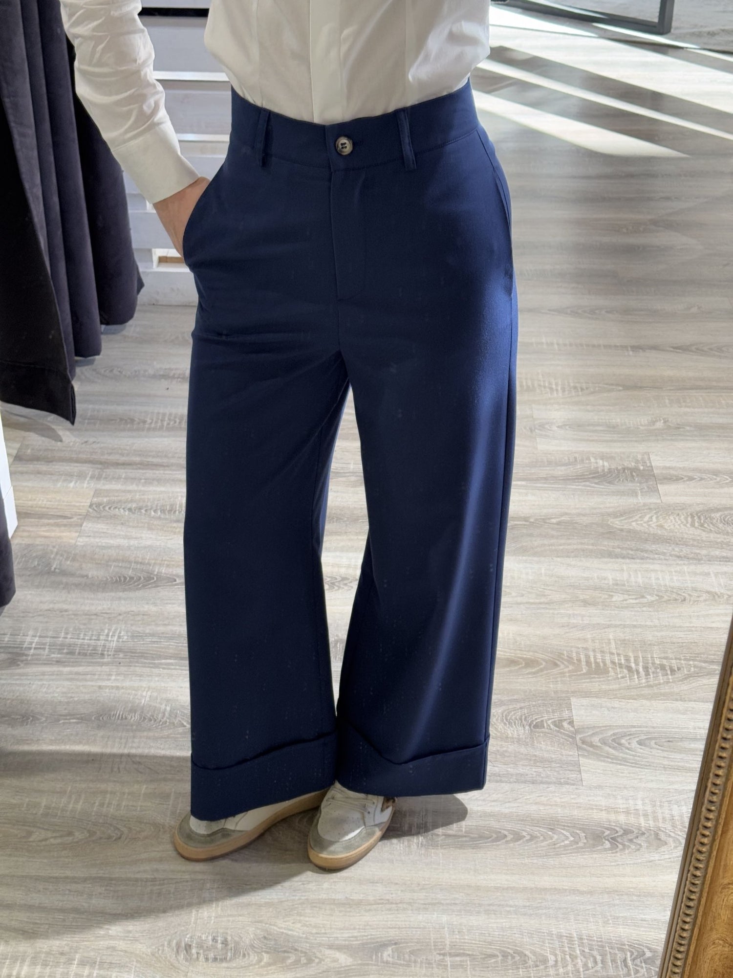 Pantalone gamba dritta maxi risvolto Dixie - GiuGiò | Shop online