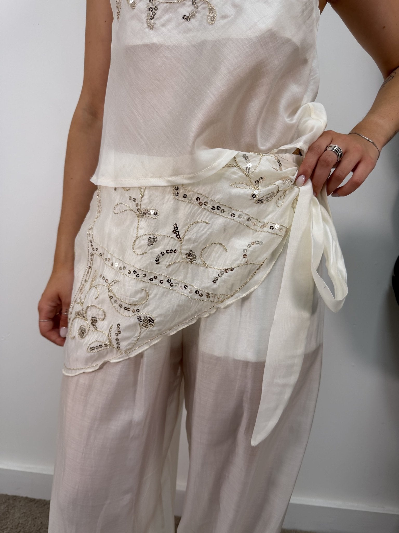Pantalone harem con bandana ricamata HaveOne - GiuGiò | Shop online