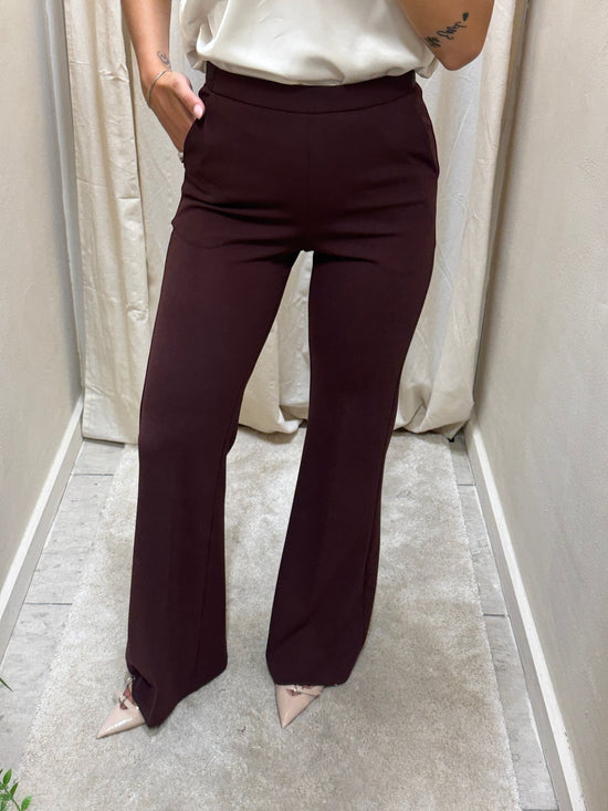 Pantalone in crêpe a zampa Imperial - GiuGiò | Shop online