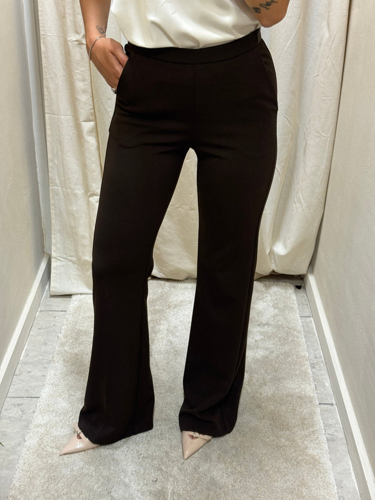 Pantalone in crêpe a zampa Imperial - GiuGiò | Shop online