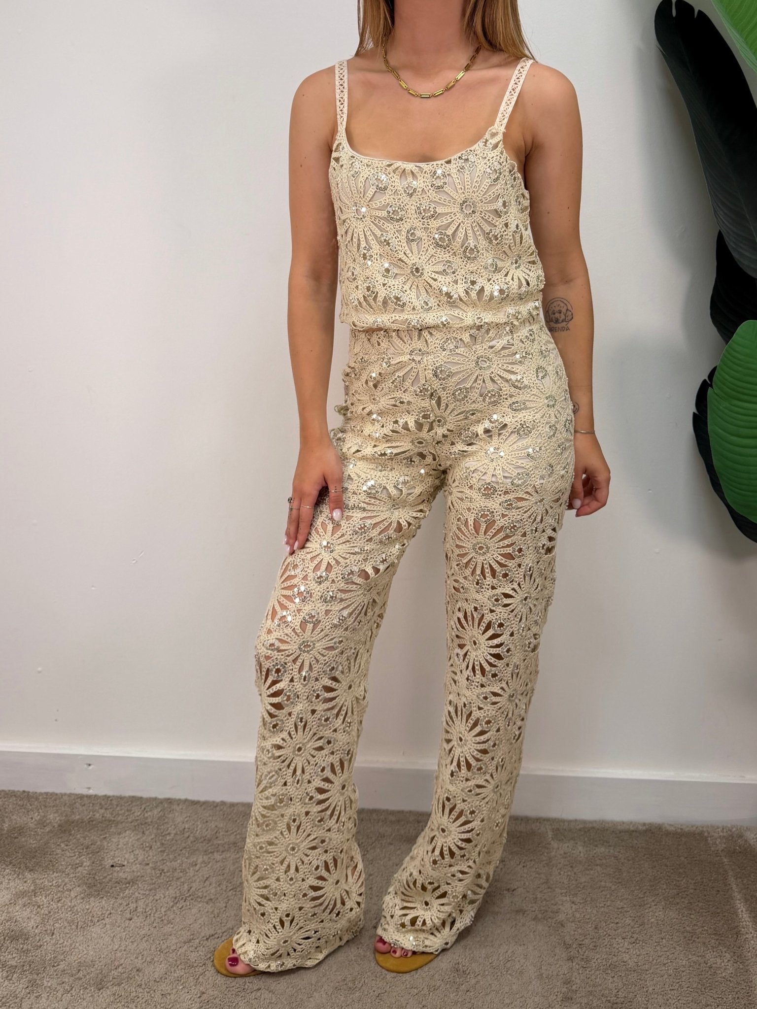 Pantalone in crochet e paillettes HaveOne - GiuGiò | Shop online