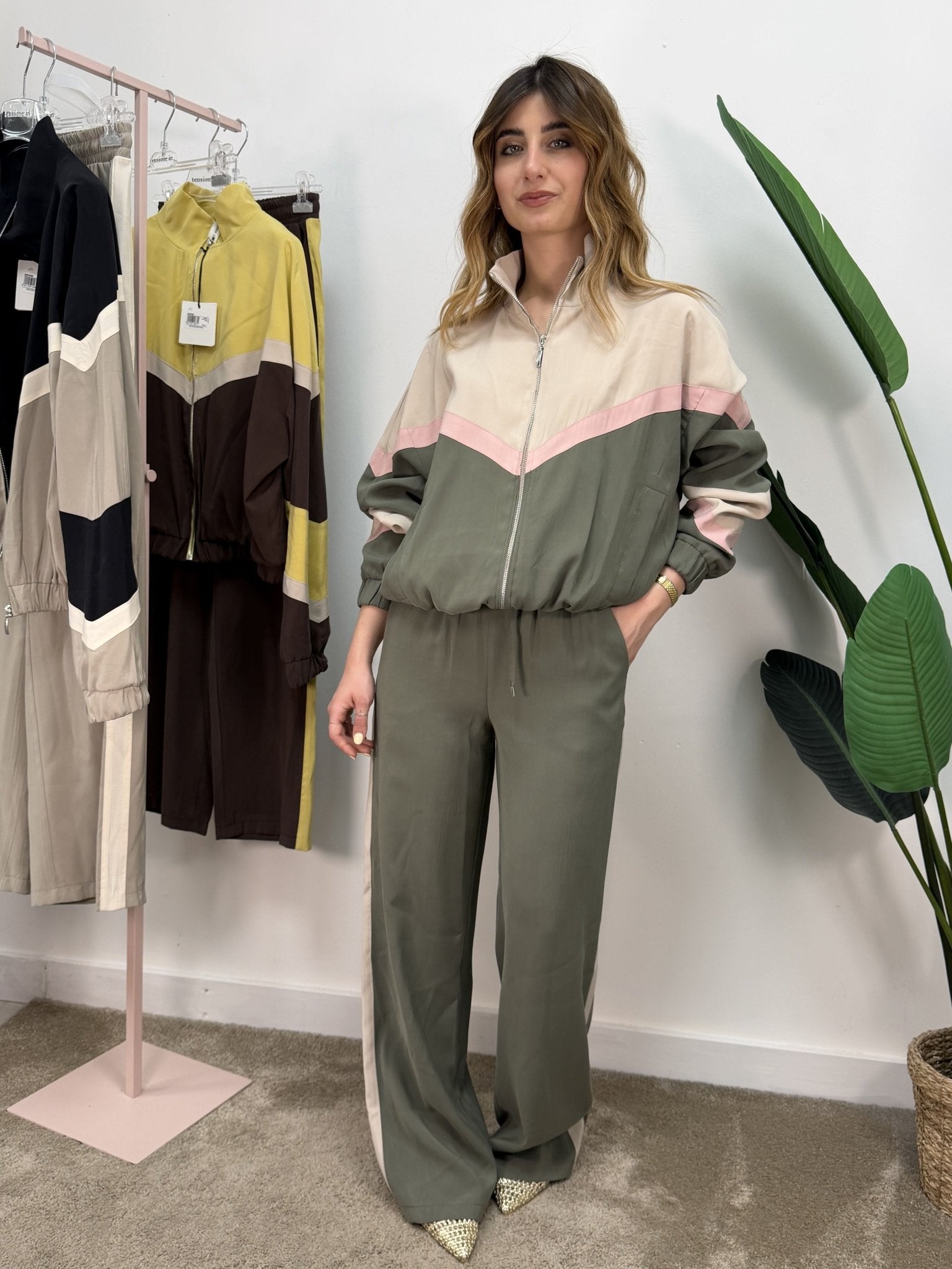Pantalone in cupro banda laterale Tensione In - GiuGiò | Shop online