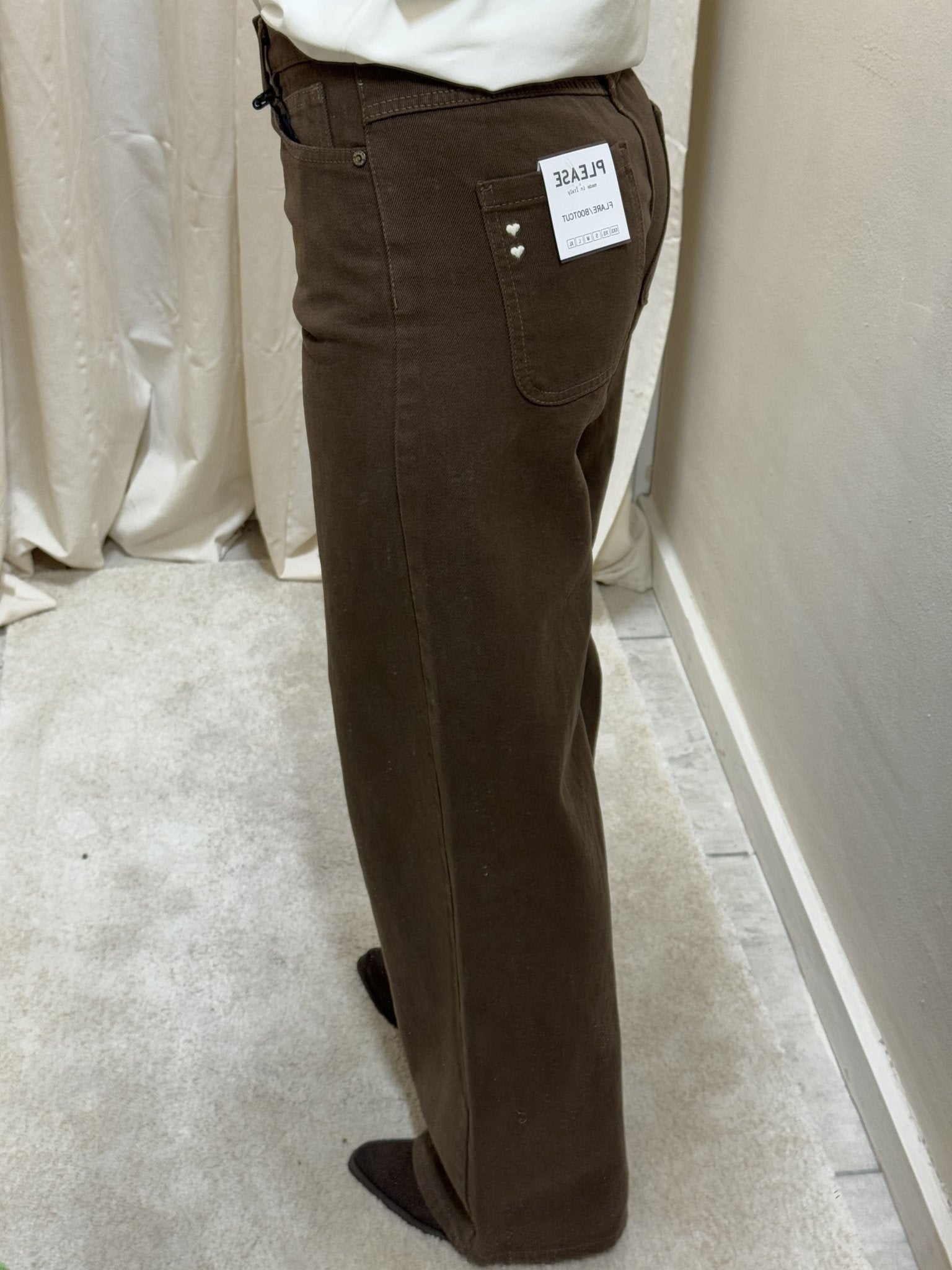 Pantalone in denim 5 tasche gamba dritta Please - GiuGiò | Shop online