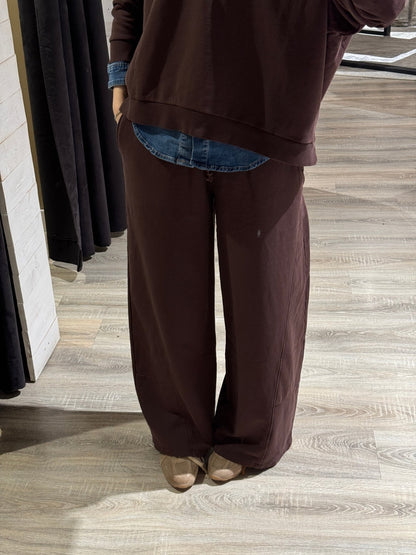 Pantalone in felpa garzata gamba ampia HaveOne - GiuGiò | Shop online