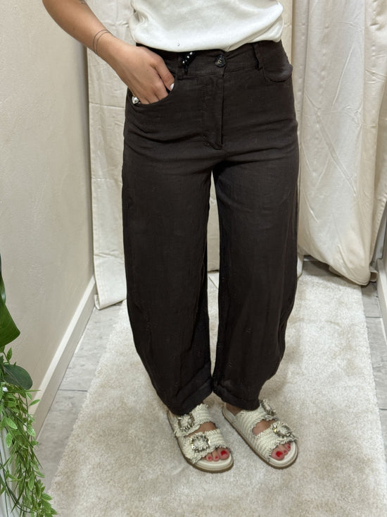 Pantalone in lino mod. Barbara HaveOne - GiuGiò | Shop online