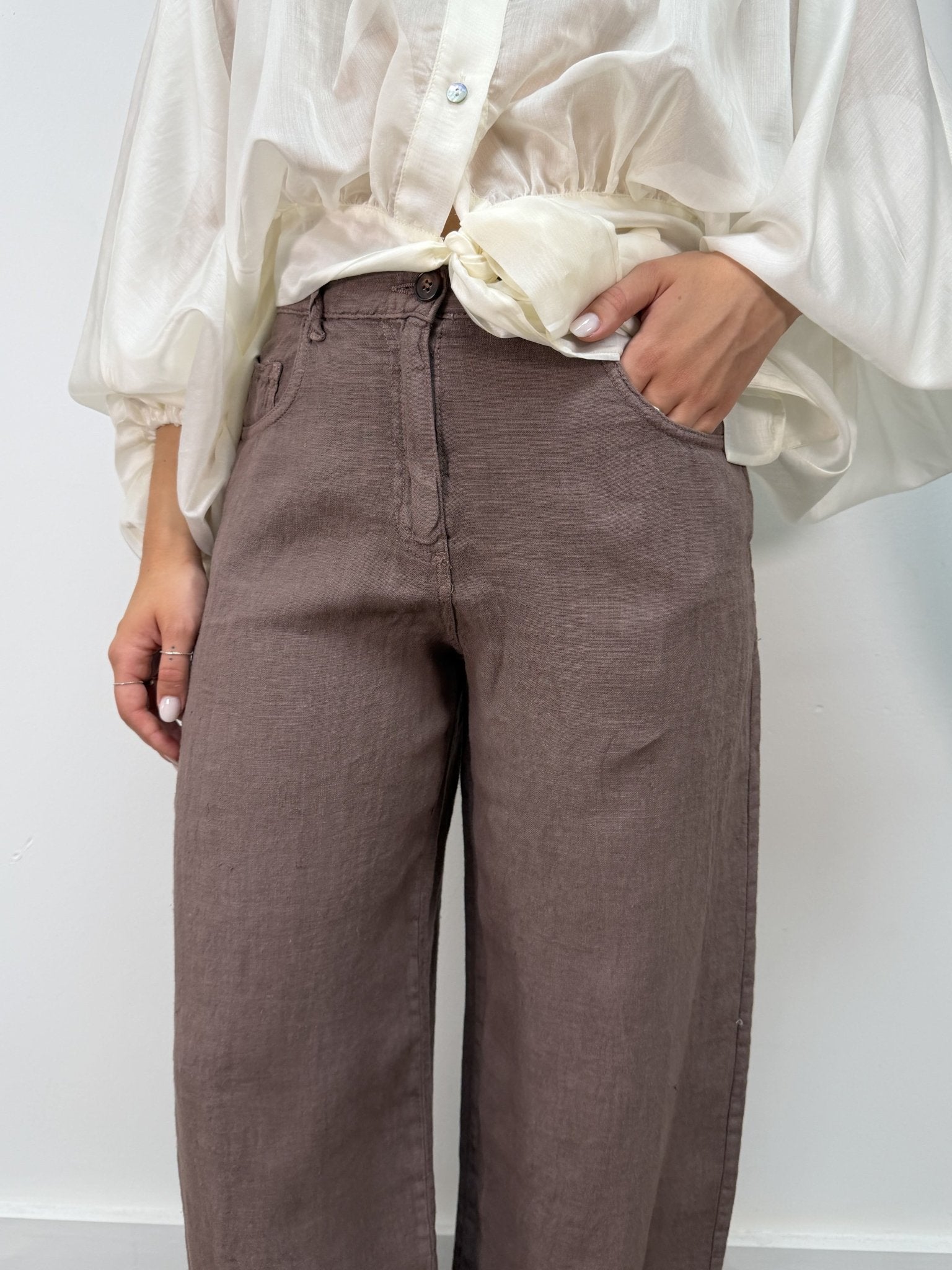 Pantalone in lino mod. "Bella" HaveOne - GiuGiò | Shop online