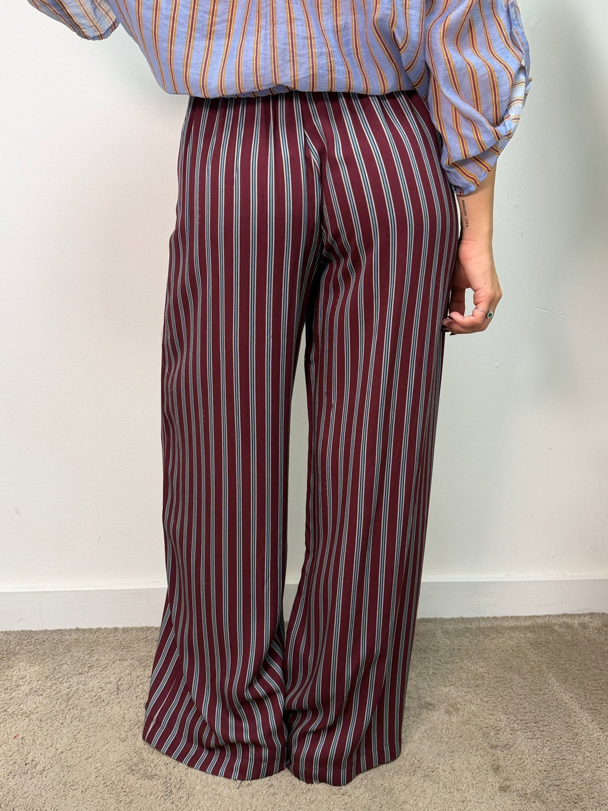 Pantalone in viscosa stampa righe Nomad by HaveOne - GiuGiò | Shop online