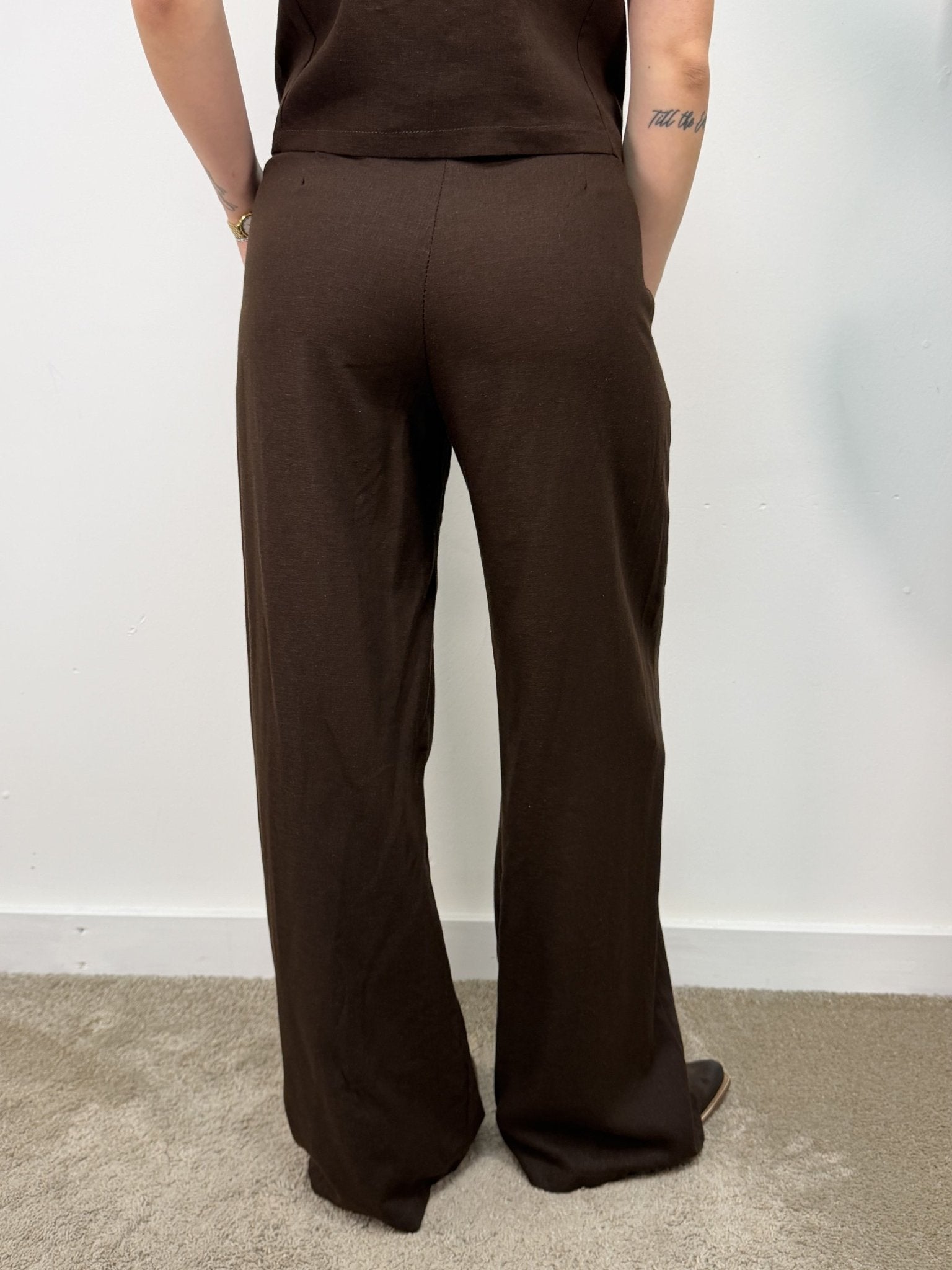 Pantalone lino gamba dritta MyD - GiuGiò | Shop online
