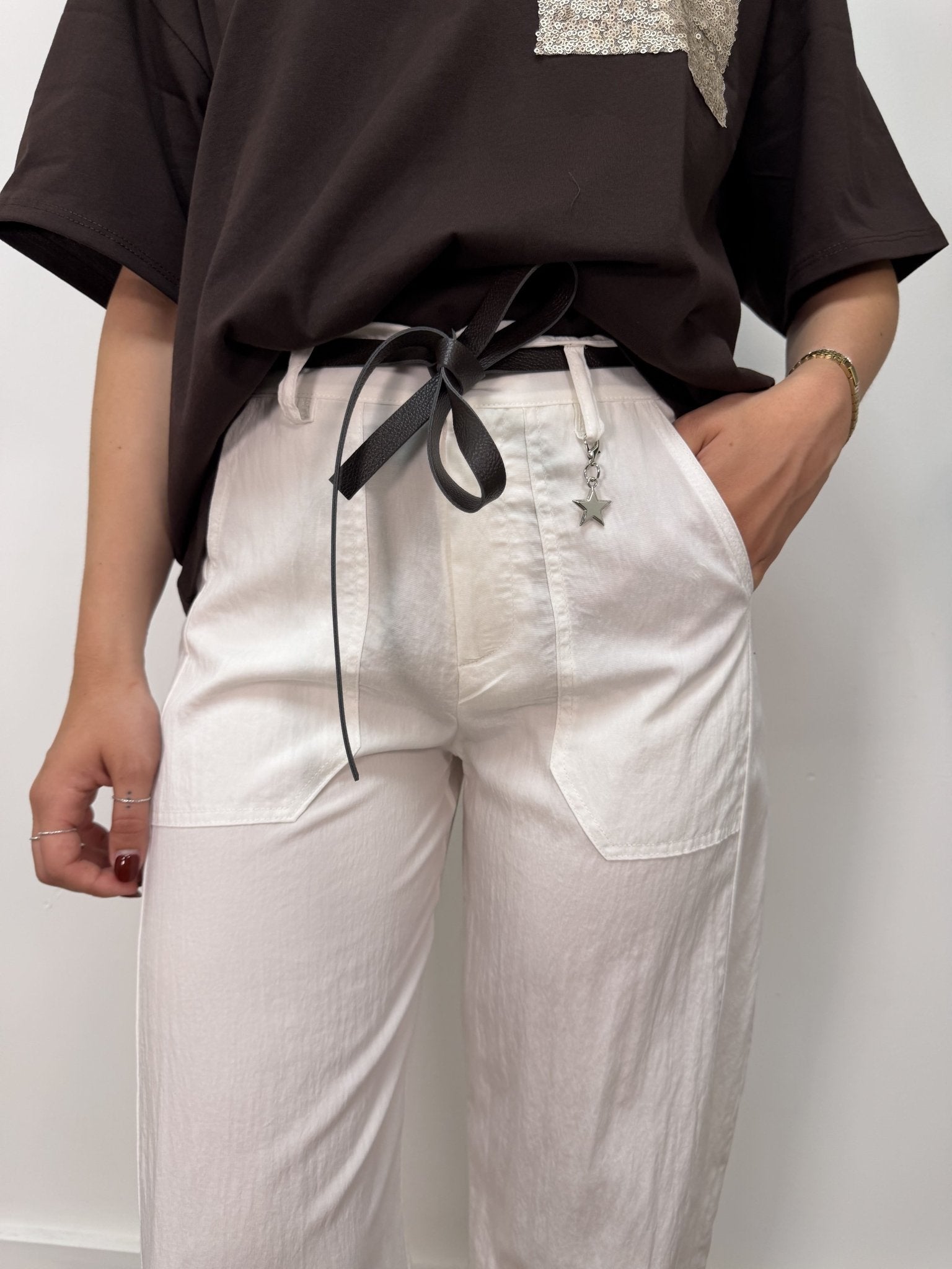 Pantalone mod. Stellina in lyocell Susy Mix - GiuGiò | Shop online