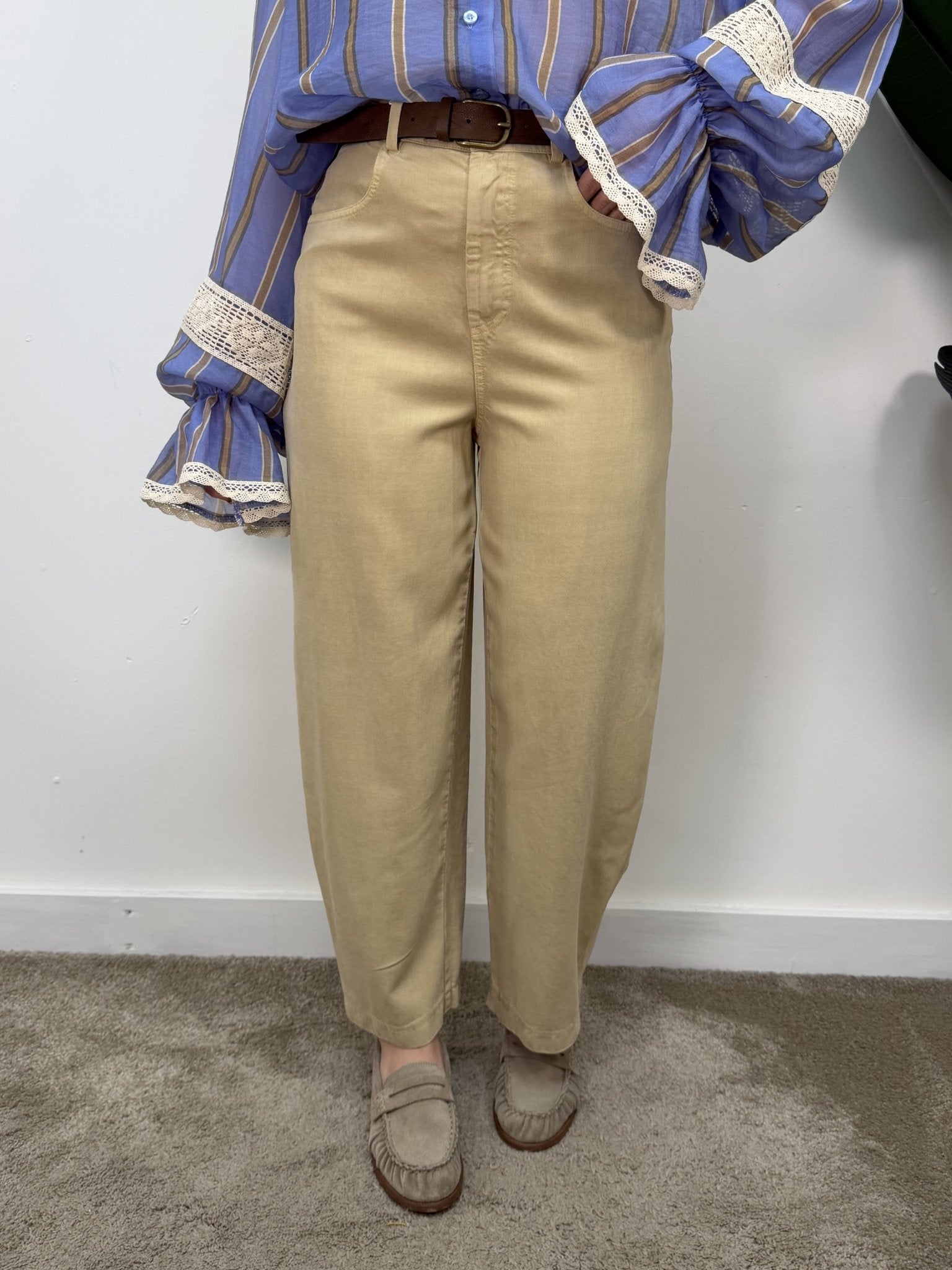 Pantalone ovetto con cinta Tensione In - GiuGiò | Shop online