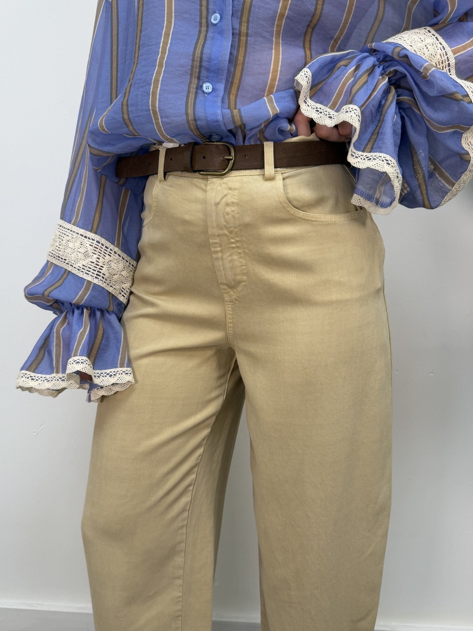 Pantalone ovetto con cinta Tensione In - GiuGiò | Shop online