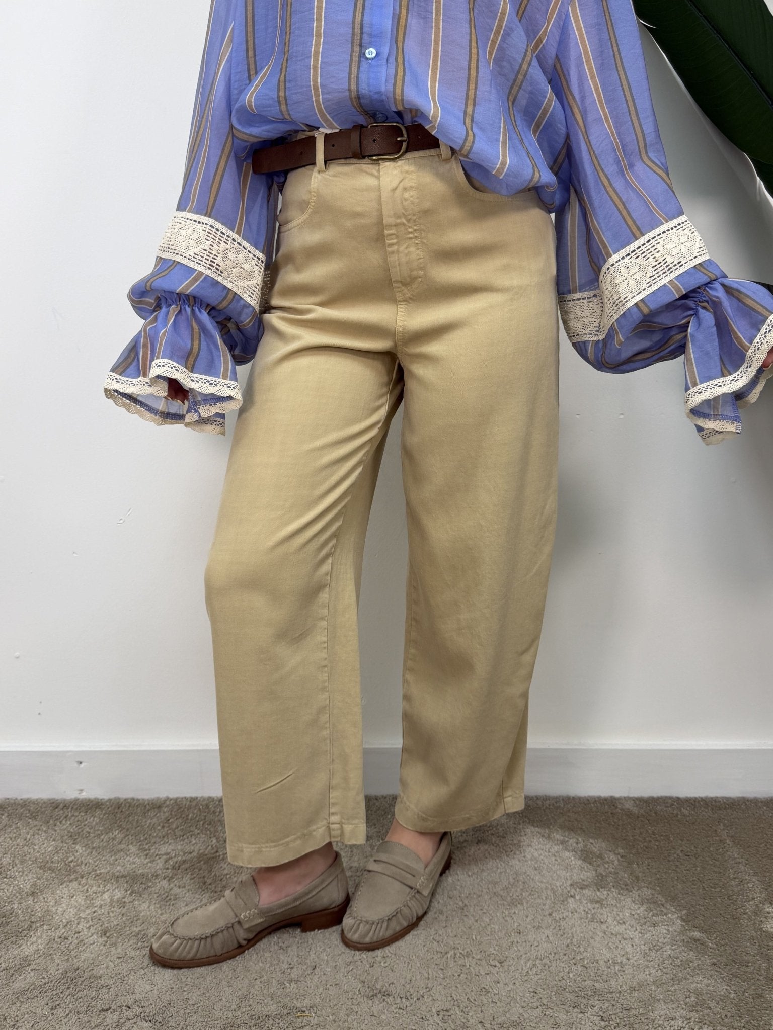 Pantalone ovetto con cinta Tensione In - GiuGiò | Shop online