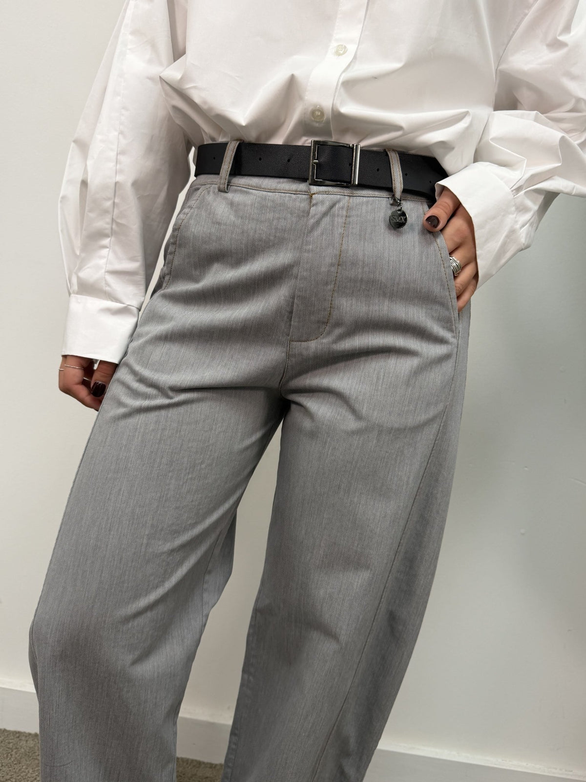 Pantalone ovetto grigio Susy Mix - GiuGiò | Shop online
