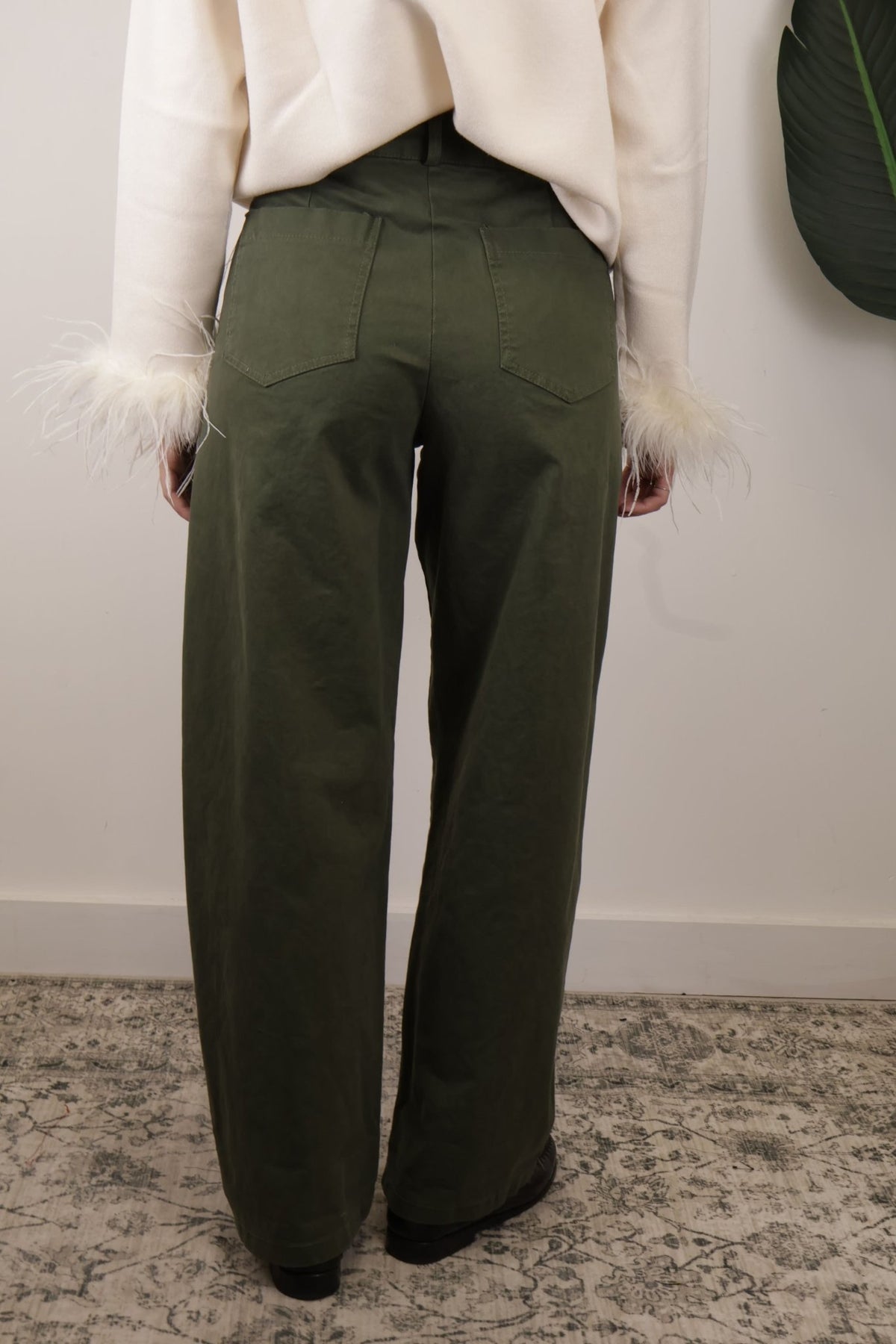 Pantalone ovetto in cotone gabardine MyD - GiuGiò | Shop online