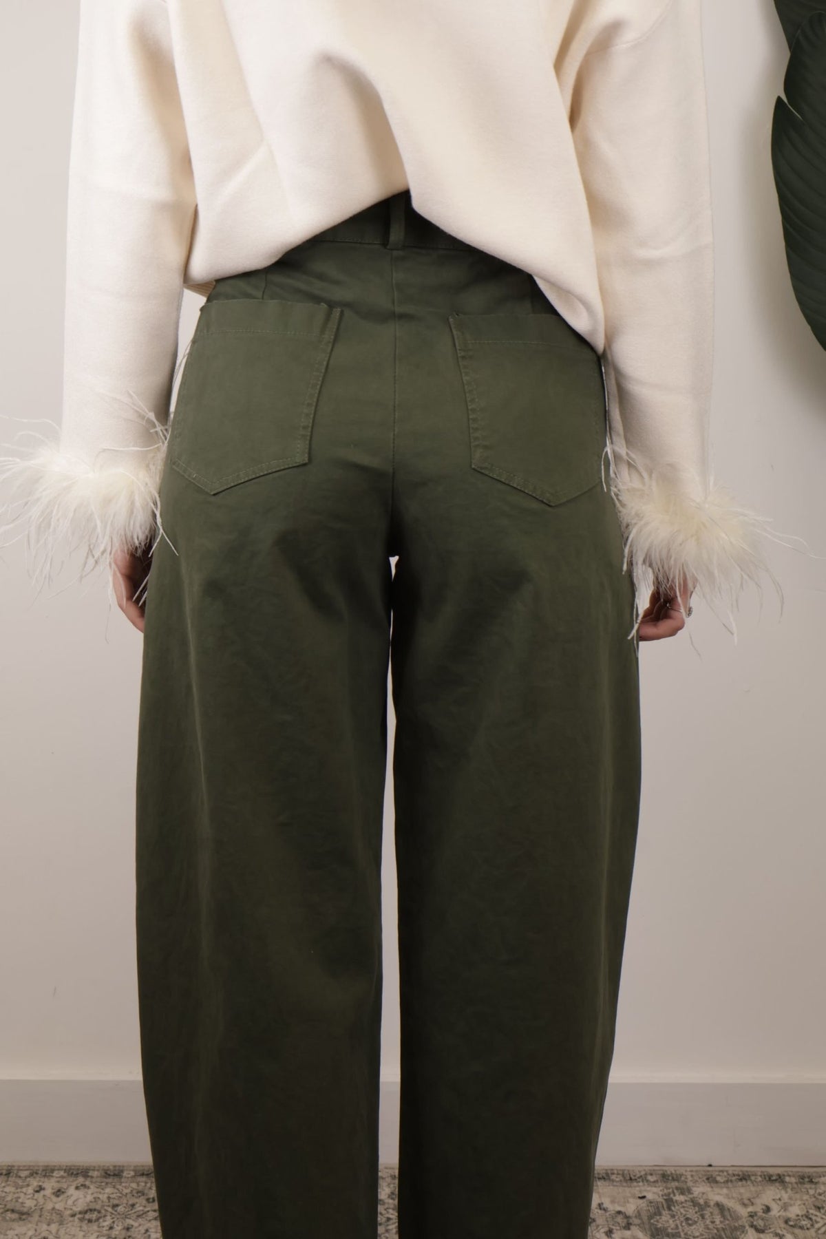 Pantalone ovetto in cotone gabardine MyD - GiuGiò | Shop online