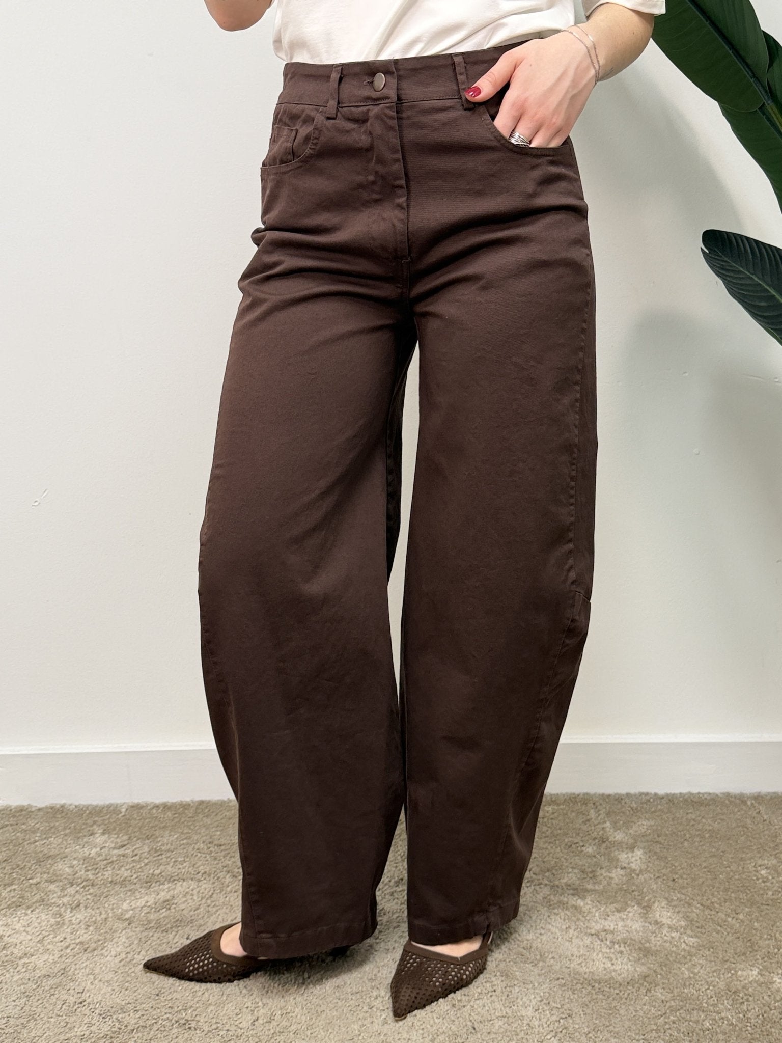 Pantalone ovetto in cotone Susy Mix - GiuGiò | Shop online
