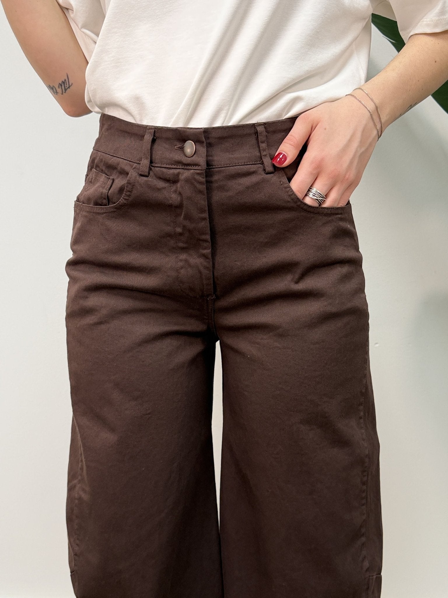 Pantalone ovetto in cotone Susy Mix - GiuGiò | Shop online