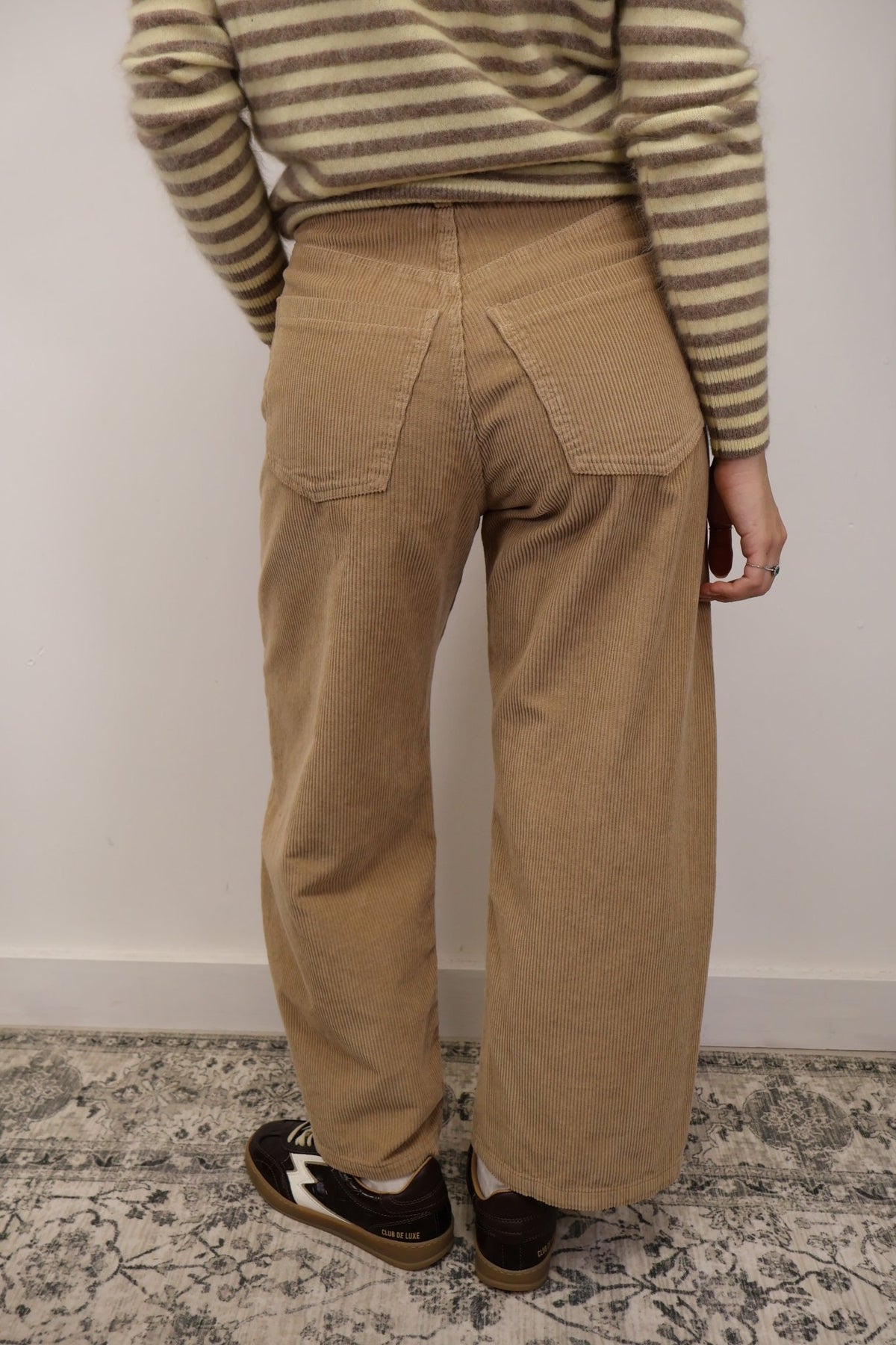 Pantalone ovetto in velluto rocciatore nocciola Tensione In - GiuGiò | Shop online