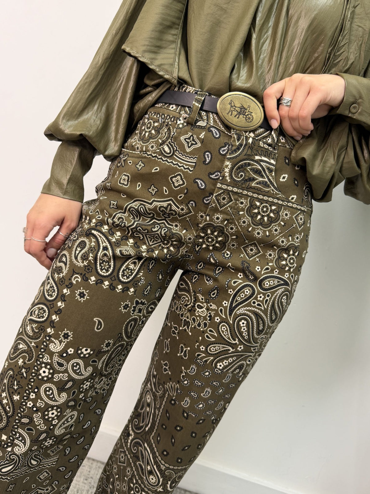 Pantalone ovetto stampa bandana Tensione In - GiuGiò | Shop online