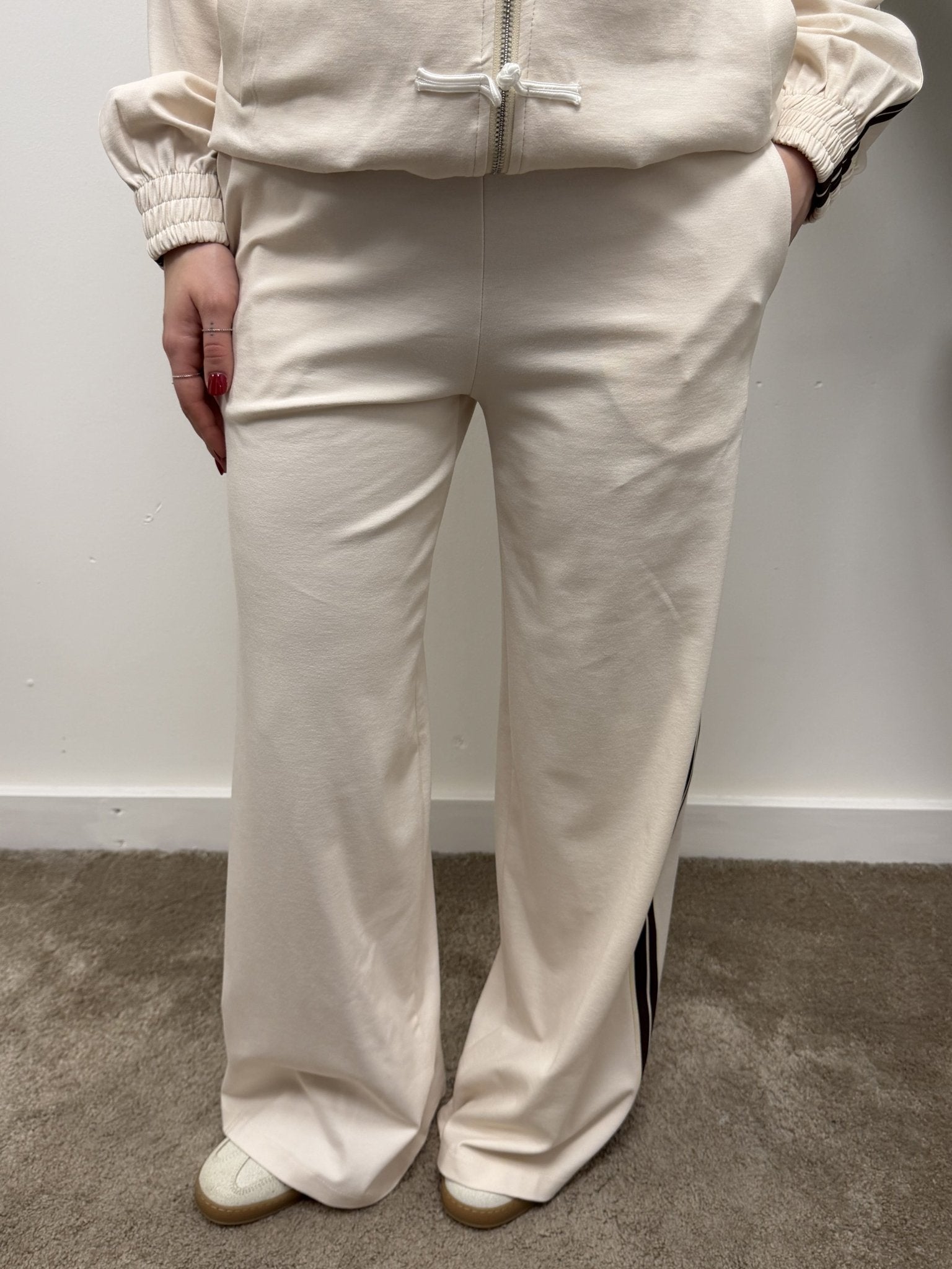 Pantalone palazzo con bande laterali Susy Mix - GiuGiò | Shop online