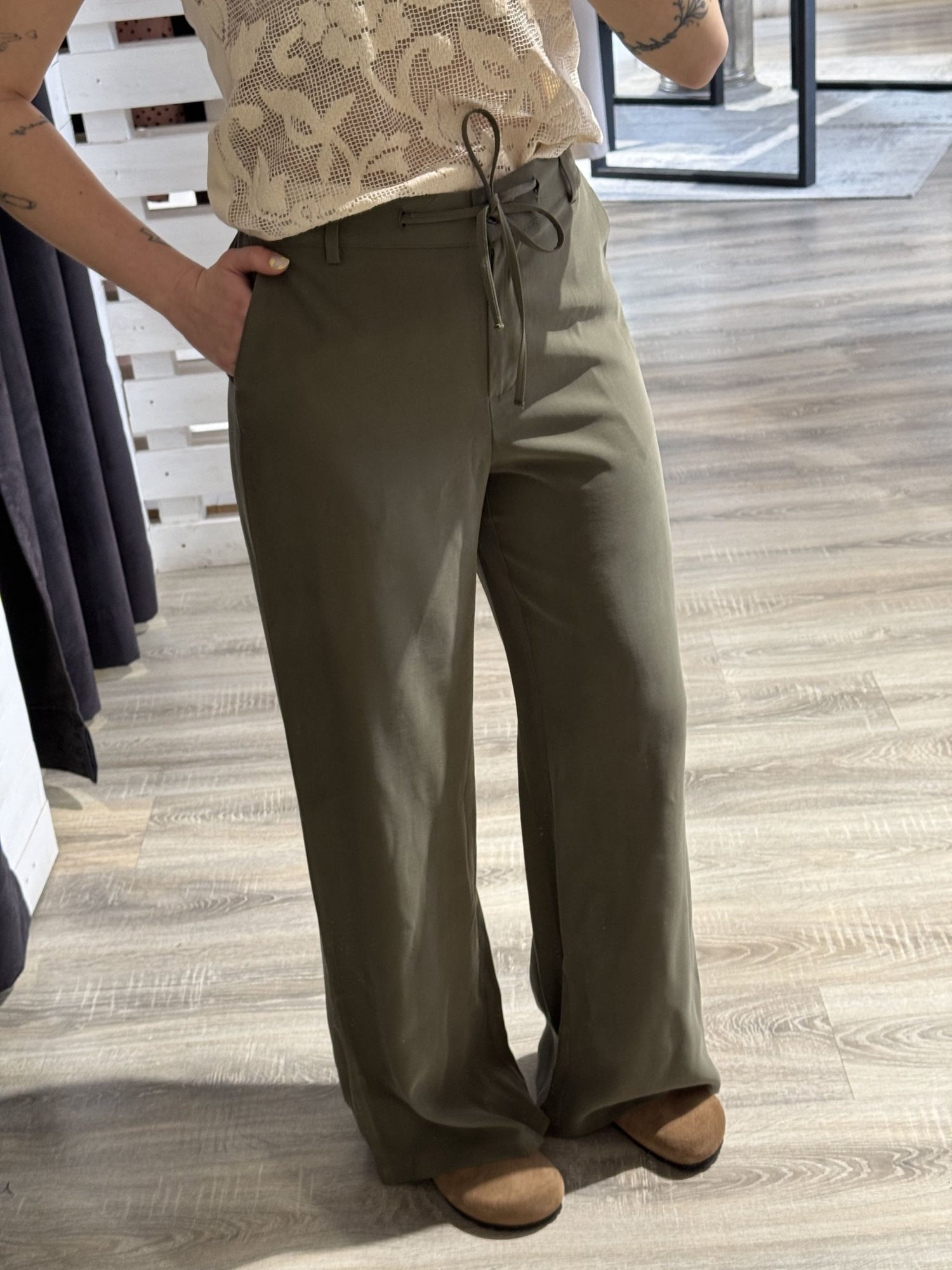 Pantalone palazzo con coulisse Zahjr - GiuGiò | Shop online