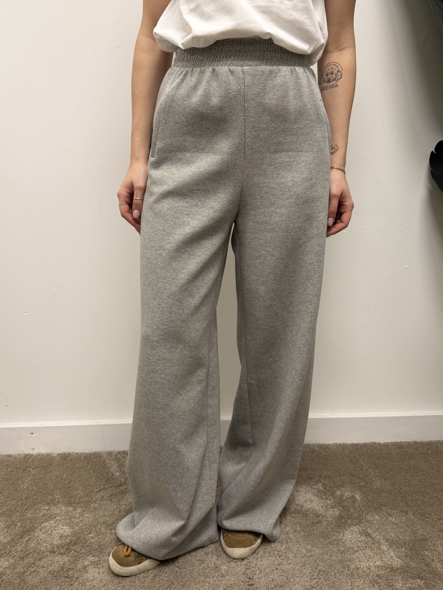 Pantalone palazzo in felpa garzata Tensione In - GiuGiò | Shop online