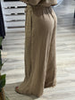 Pantalone palazzo in lino elastico vita Tensione In - GiuGiò | Shop online