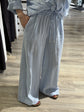 Pantalone palazzo in lino elastico vita Tensione In - GiuGiò | Shop online
