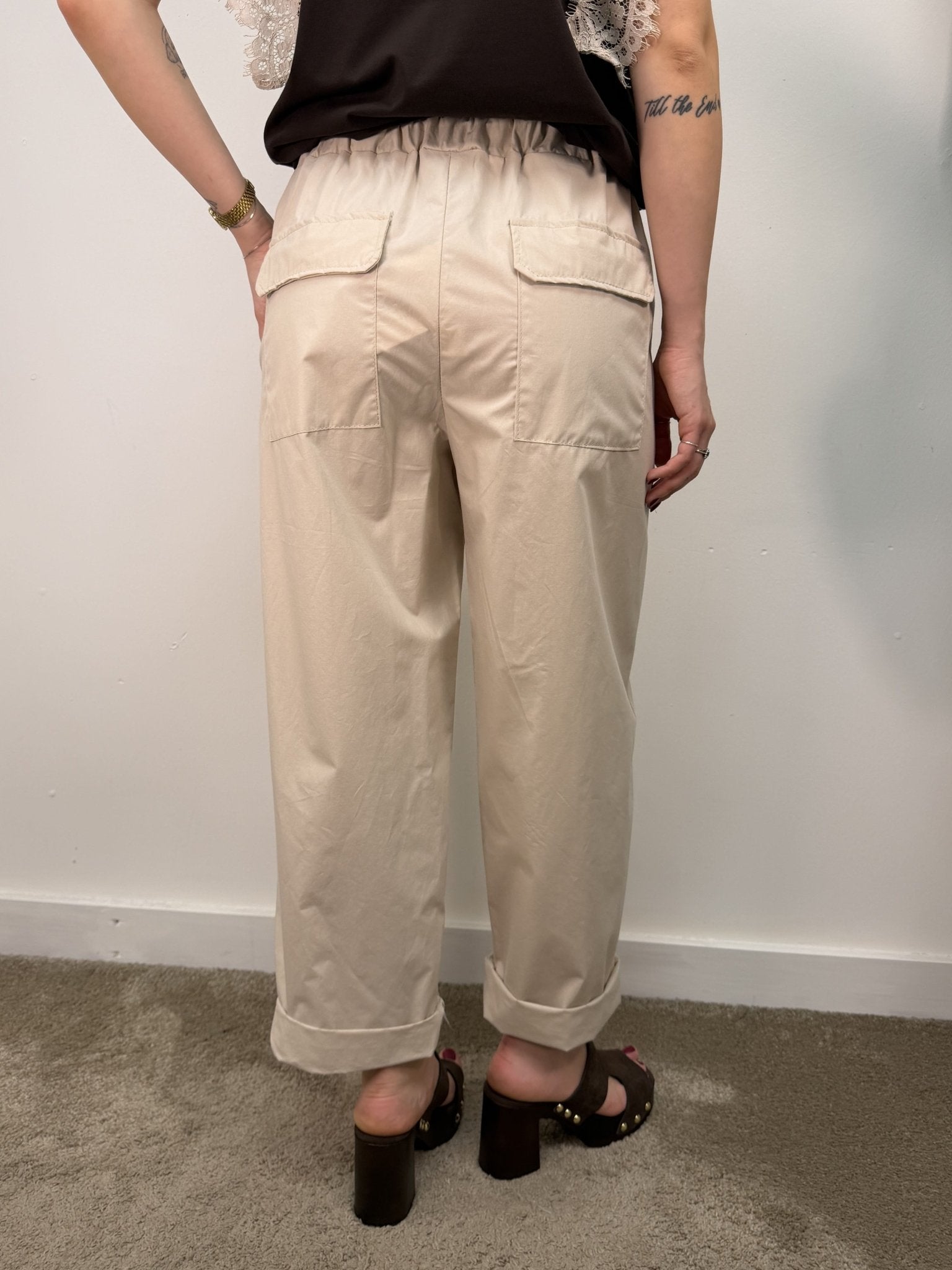 Pantalone parachute con elastico in vita MyD - GiuGiò | Shop online