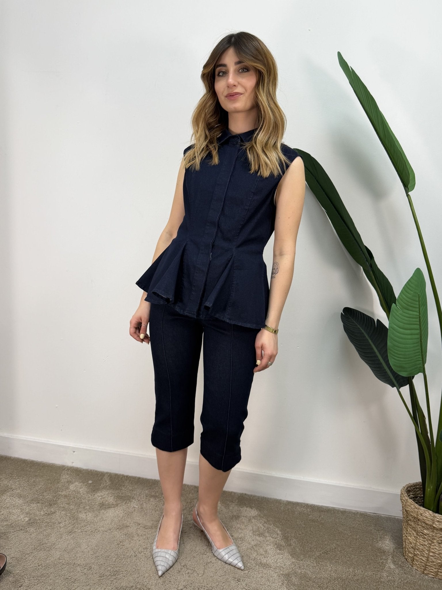 Pantalone pinocchietto in denim Tensione In - GiuGiò | Shop online