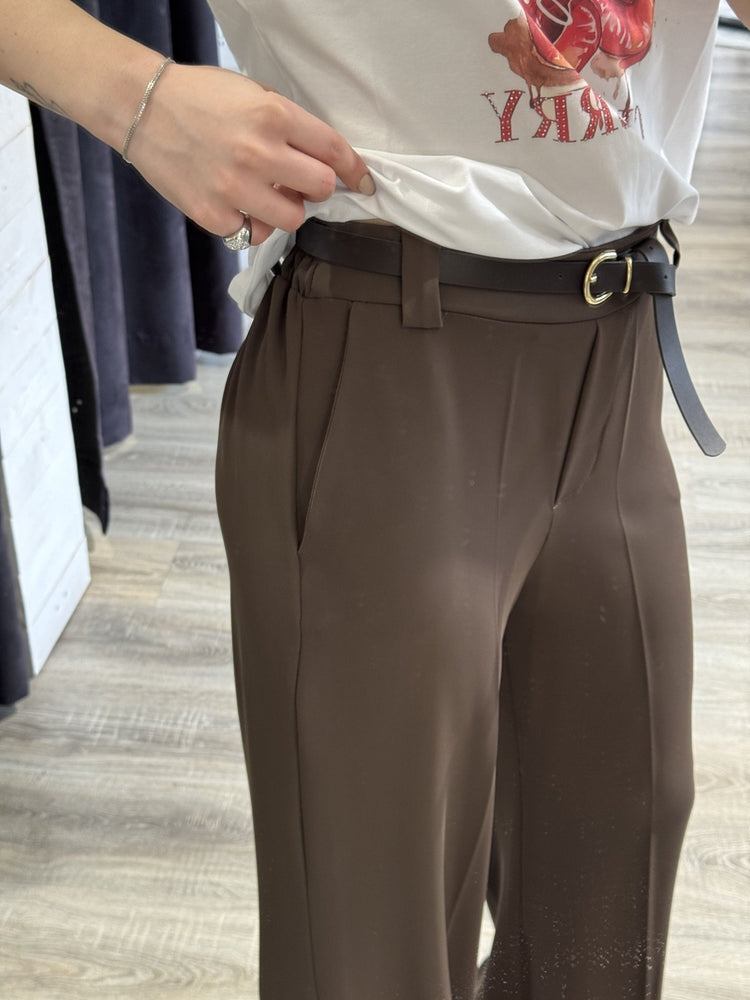 Pantalone scivolato gamba larga Susy Mix - GiuGiò | Shop online