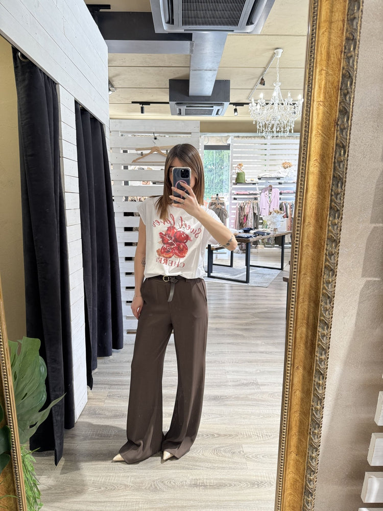Pantalone scivolato gamba larga Susy Mix - GiuGiò | Shop online