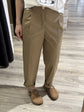 Pantalone sigaretta con pattine in cotone popeline Susy Mix - GiuGiò | Shop online