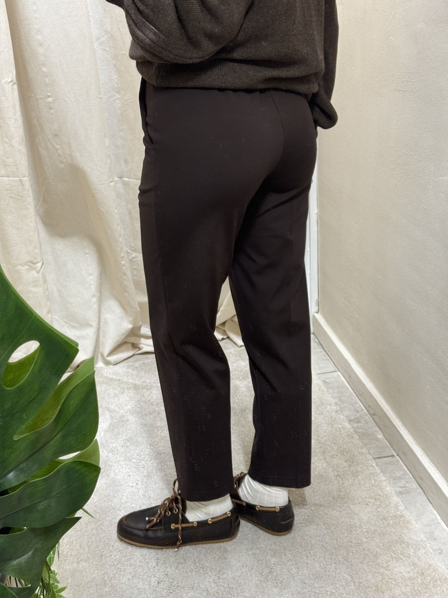 Pantalone sigaretta in punto milano Tensione In - GiuGiò | Shop online