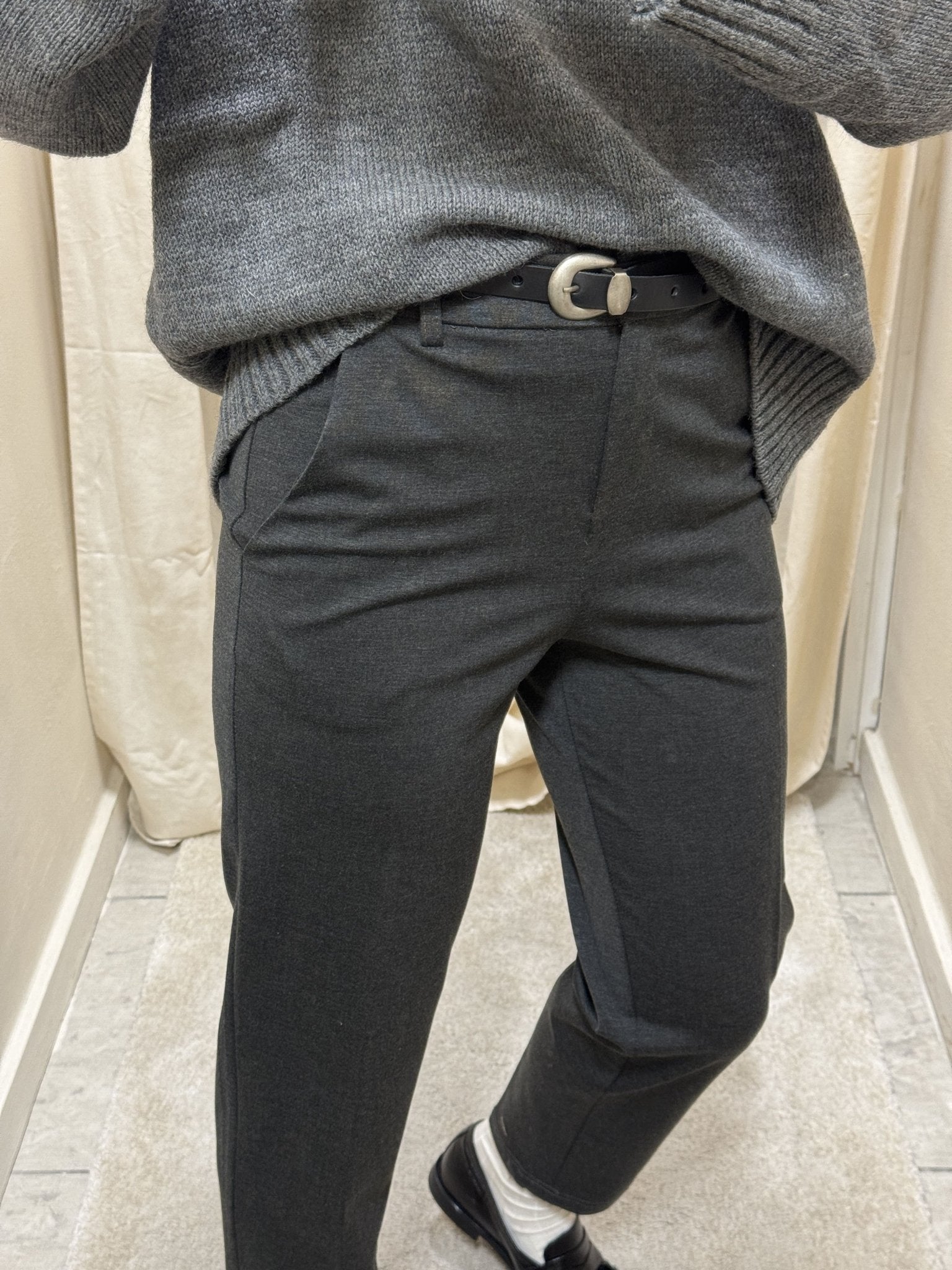 Pantalone sigaretta in punto milano Tensione In - GiuGiò | Shop online