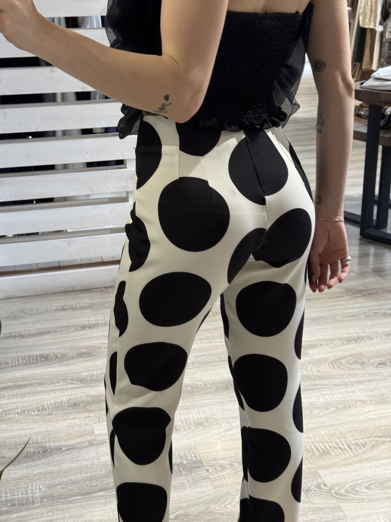 Pantalone Soverato sigaretta stampa pois Odì Odì - GiuGiò | Shop online