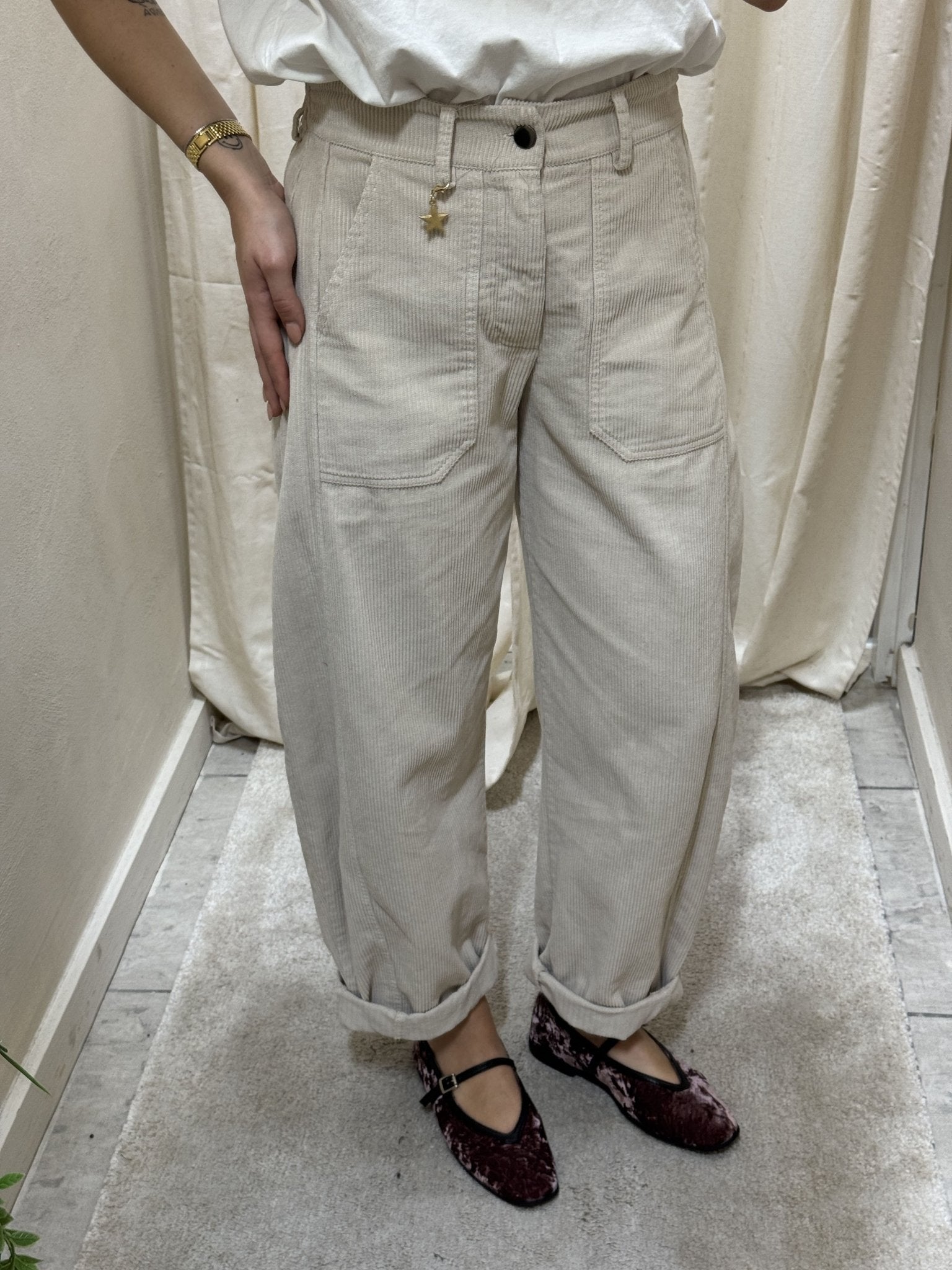 Pantalone stellina carrot in velluto rocciatore SusyMix - GiuGiò | Shop online