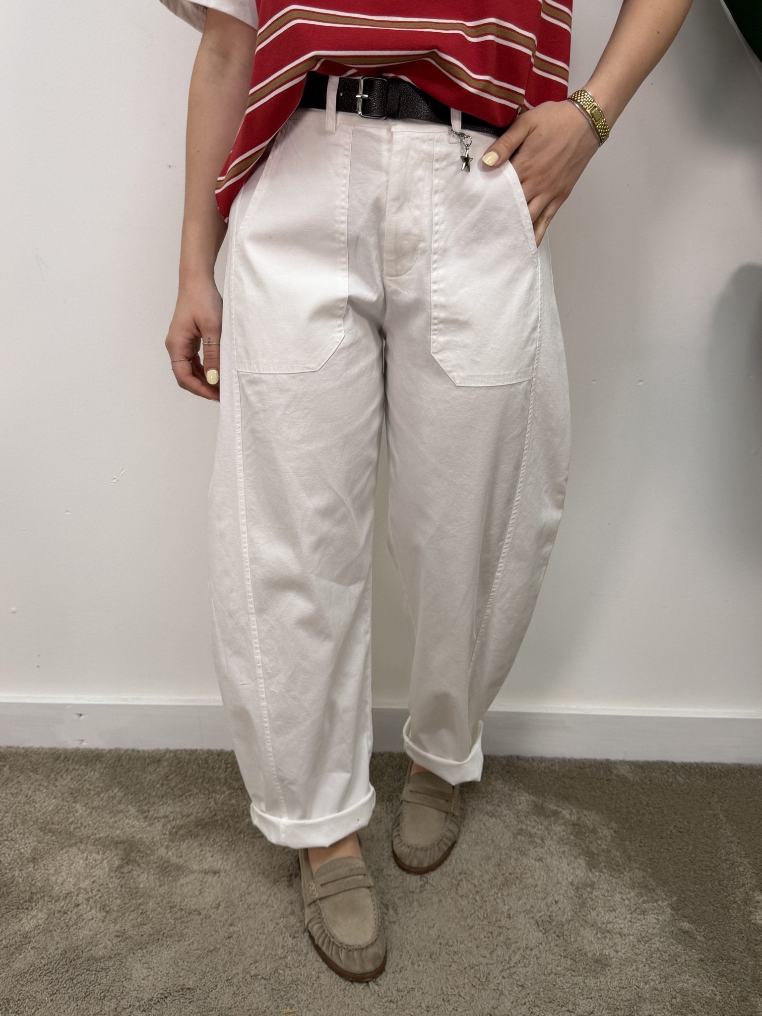 Pantalone stellina mod. balloon in cotone Susy Mix - GiuGiò | Shop online