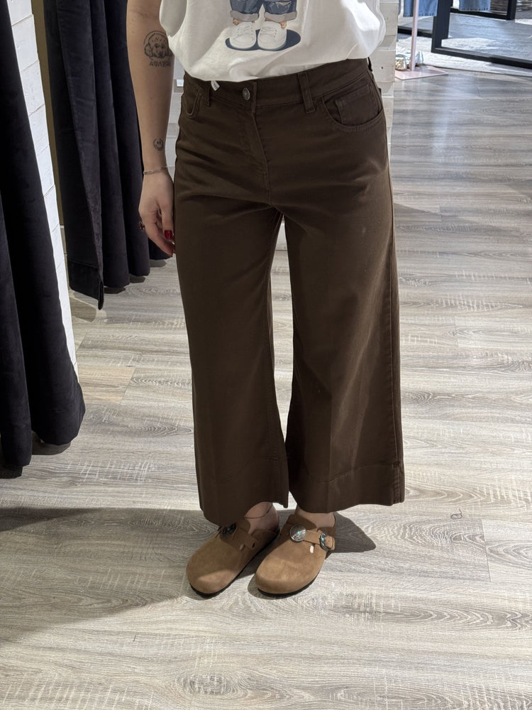 Pantalone tinto capo con risvoltone Susy Mix - GiuGiò | Shop online